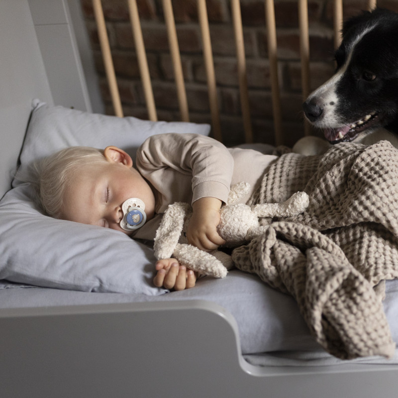 LOVI Dudlík silikonový dynamický NIGHT&DAY 18m+ 2ks kluk