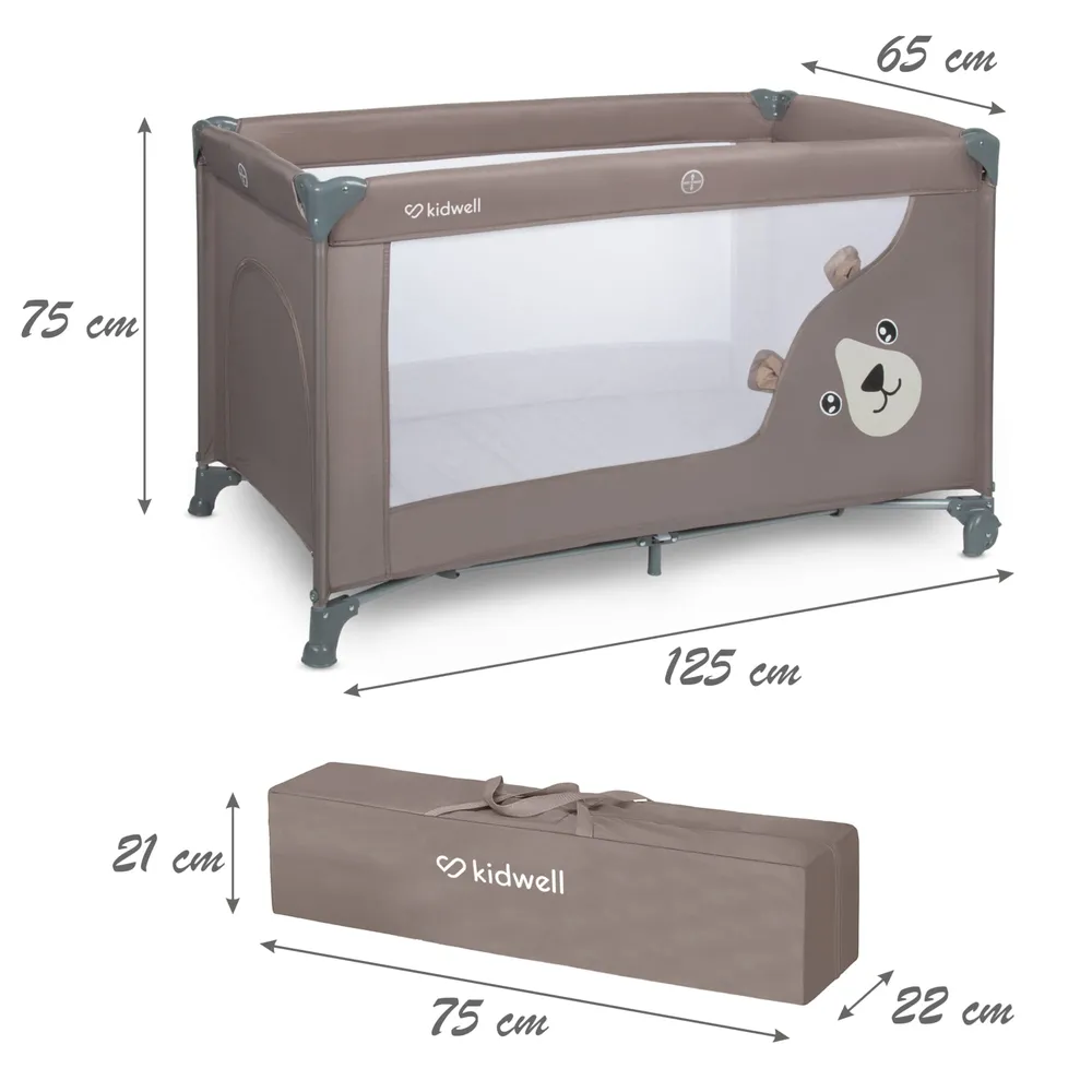 Cestovní postýlka KIDWELL BLISSY BASIK beige