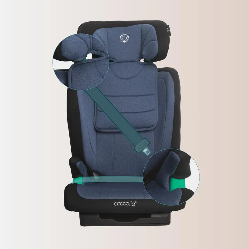 Autosedačka s isofixem, i-Size 100-150 cm Coccolle Eris Rock blue