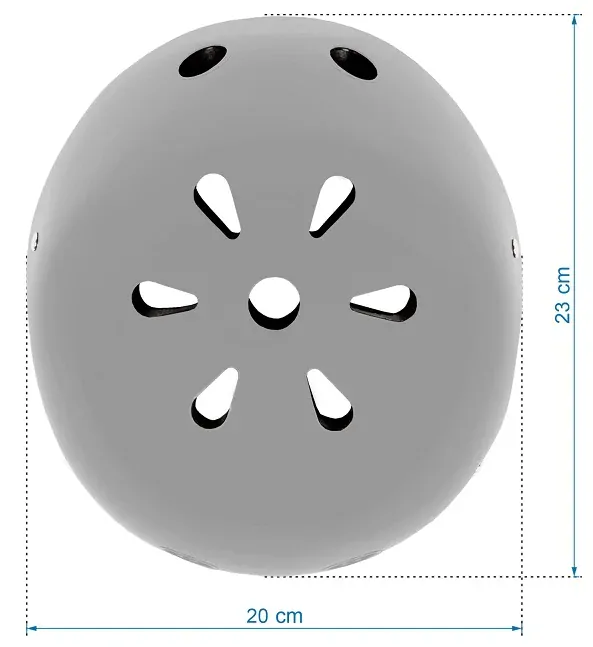 Cyklistická ochranná helma pro děti na kolo, kolečkové brusle a koloběžku vel. S od 48 do 52 cm - šedá grey KIDWELL