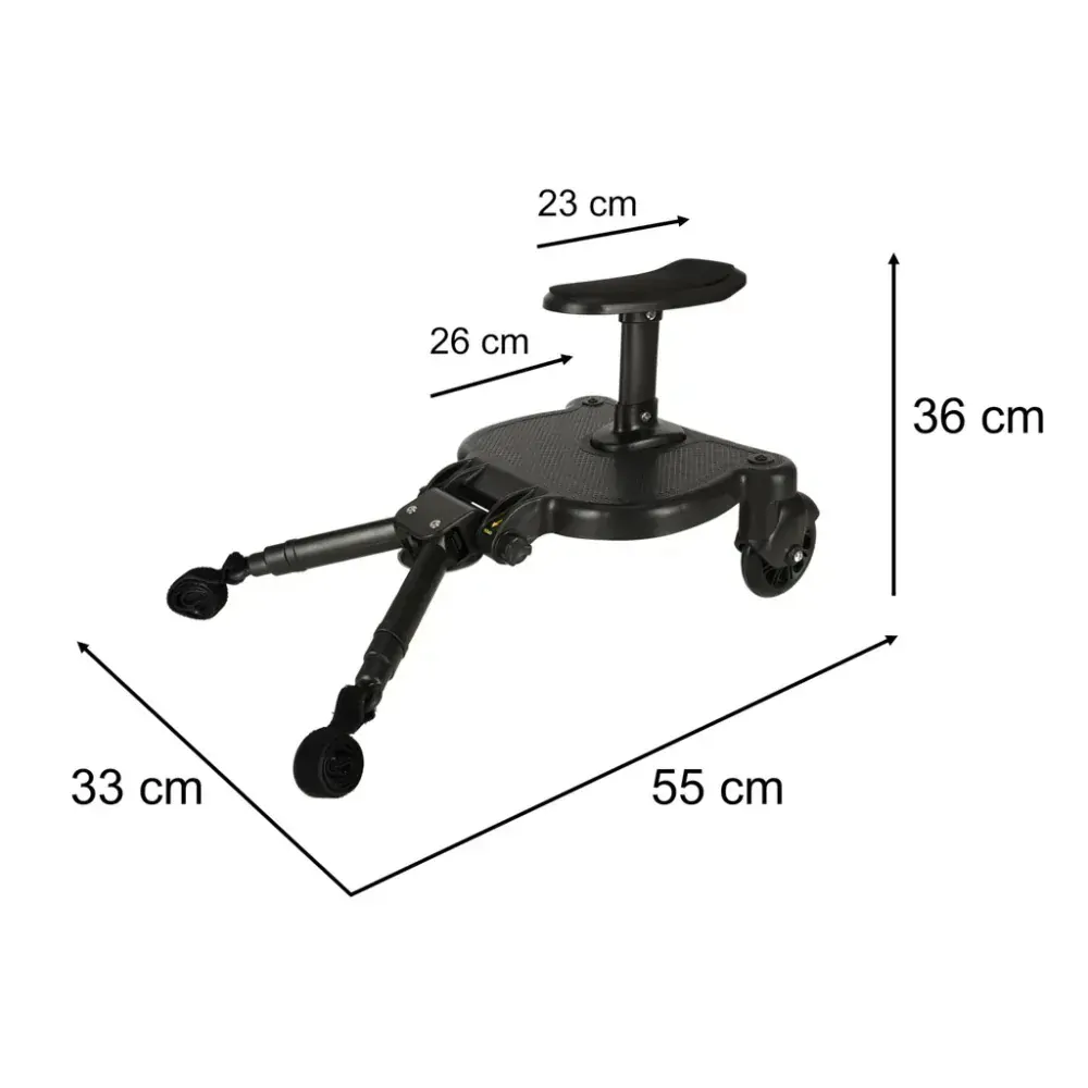 Univerzální stupátko za kočárek se sedátkem