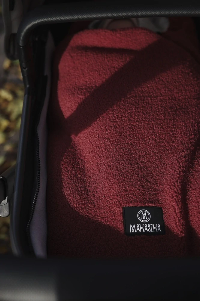 Zimní fusak Teddy Bear burgundy