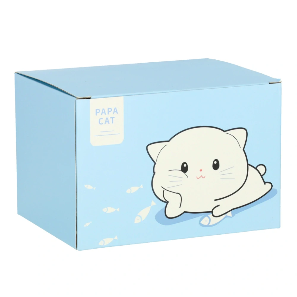 Silikonová noční lampička pro děti, napájená z USB baterie, bílá RGB, Kočička ležící