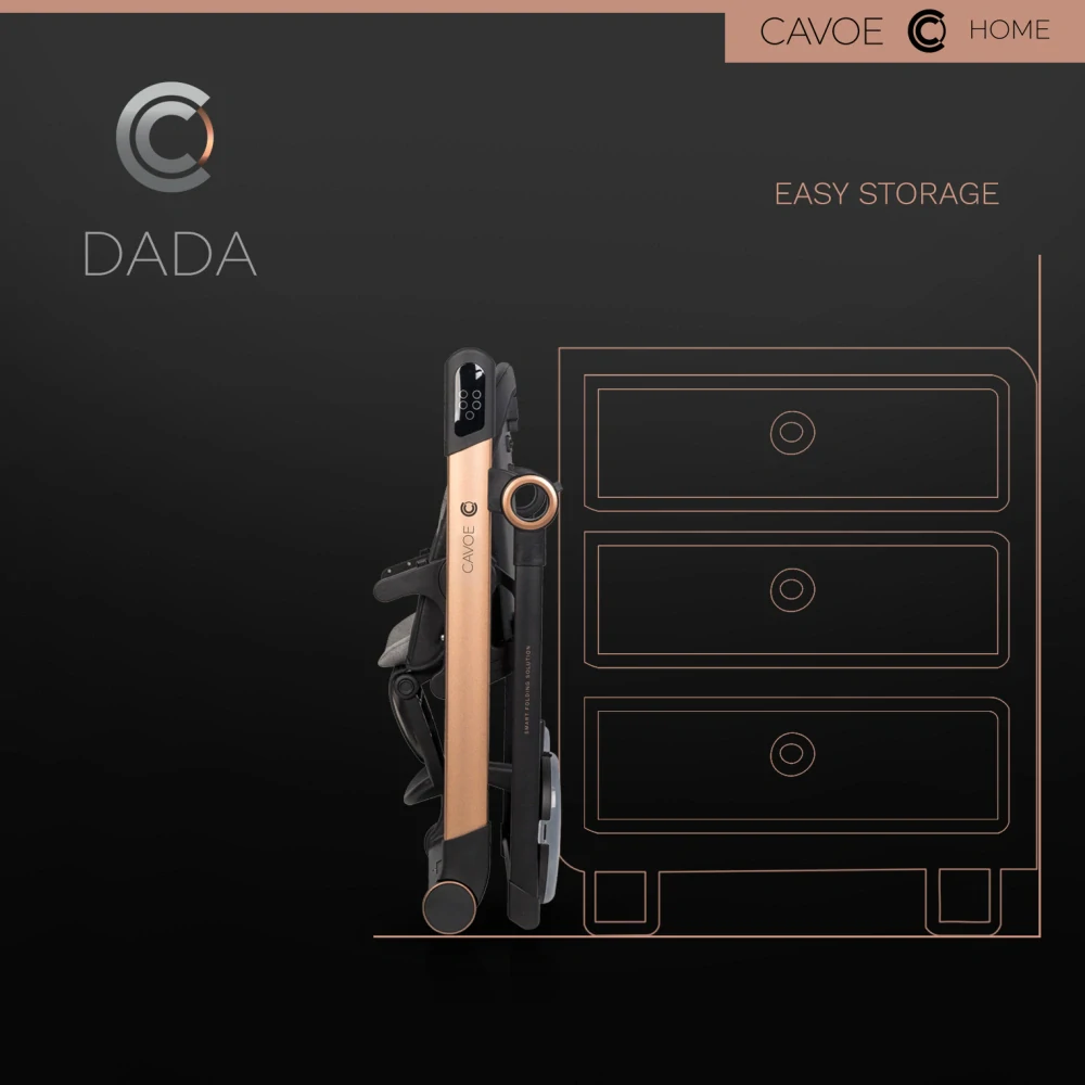 Elektrické houpátko a jídelní židlička Cavoe Dada Meteorite 2v1