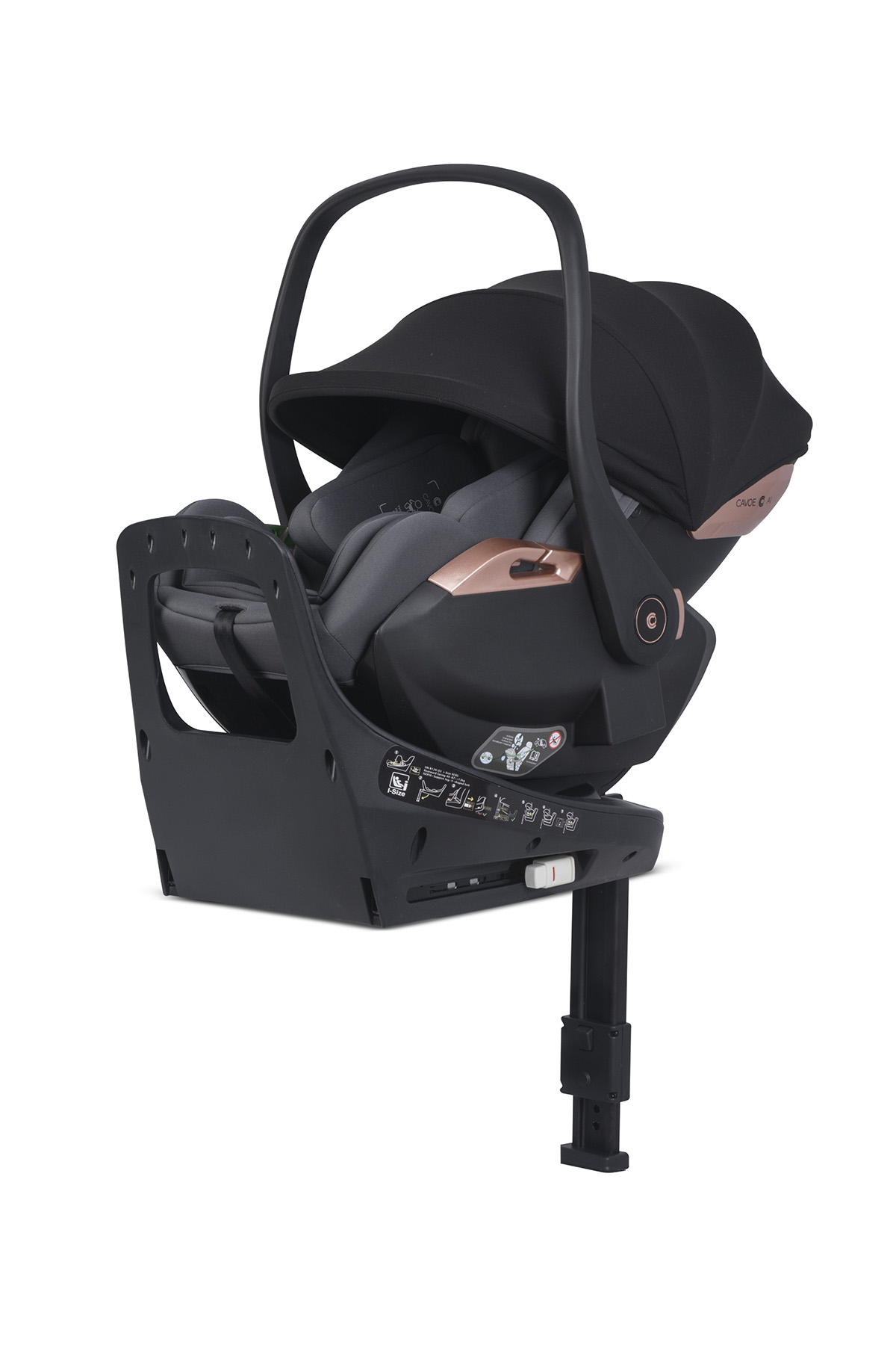 Autosedačka 0-13kg /40-87cm Cavoe AI Shadow polohovatelná s isofixovou otočnou základnou