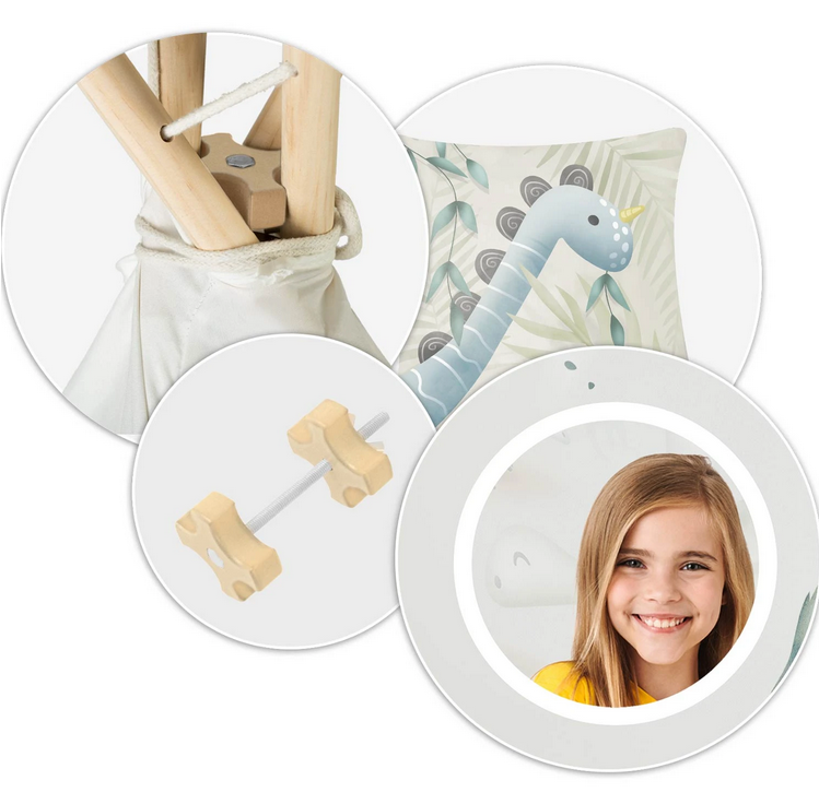 Dětské teepee stan Nukido - Dinosauři