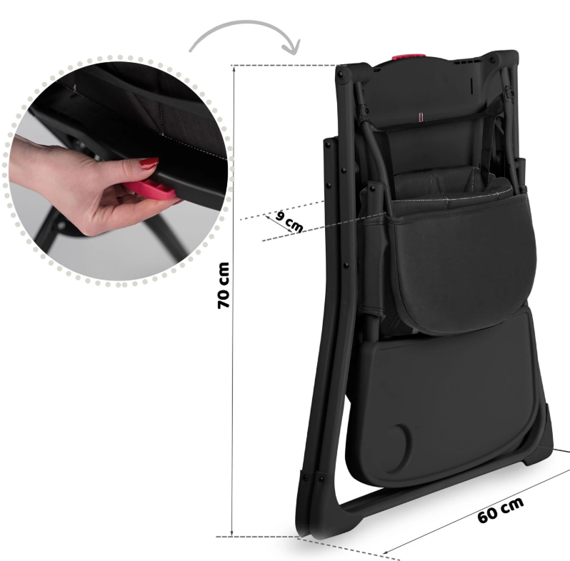 Jídelní židlička NUCO black