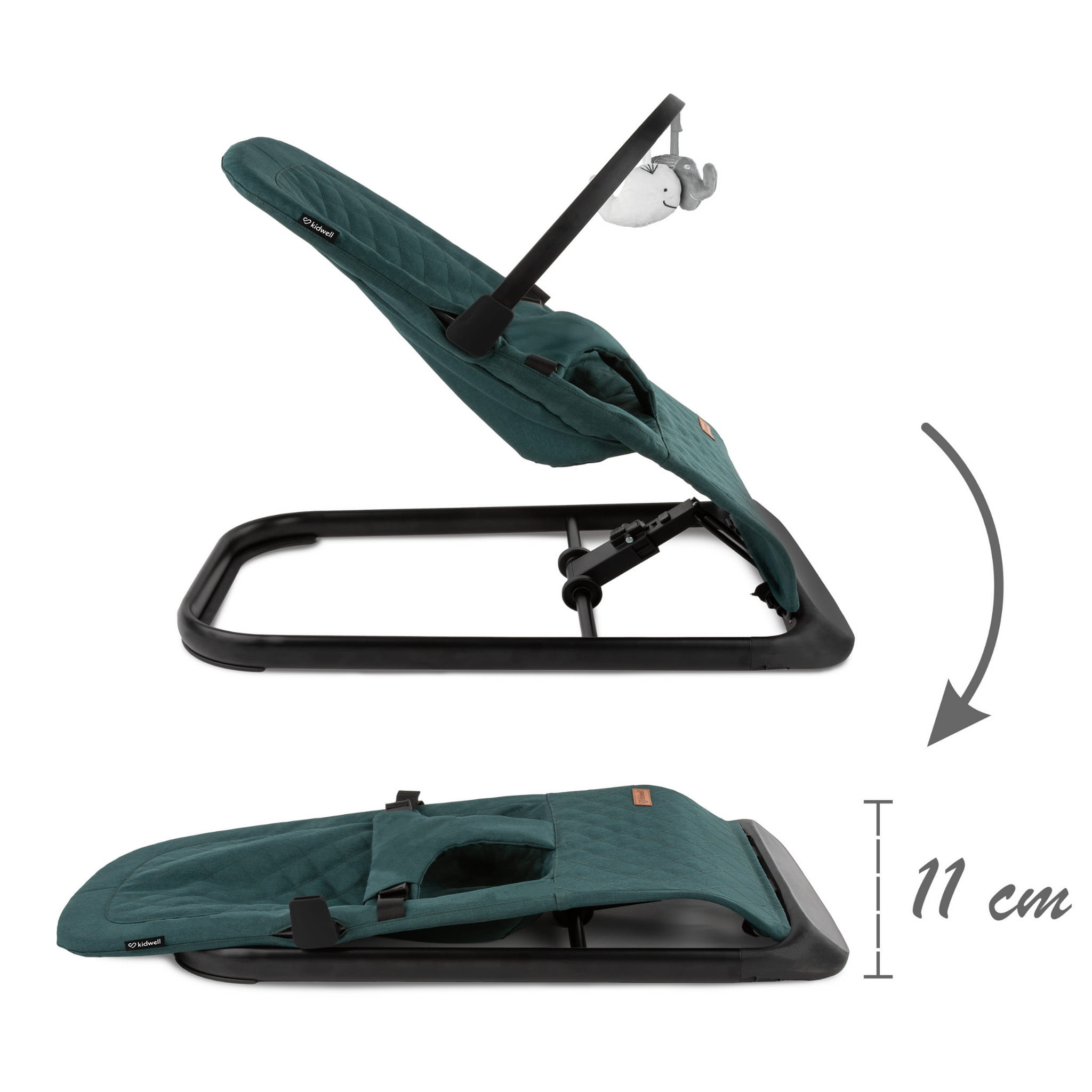 Houpací lehátko Kidwell LARO Green/Black