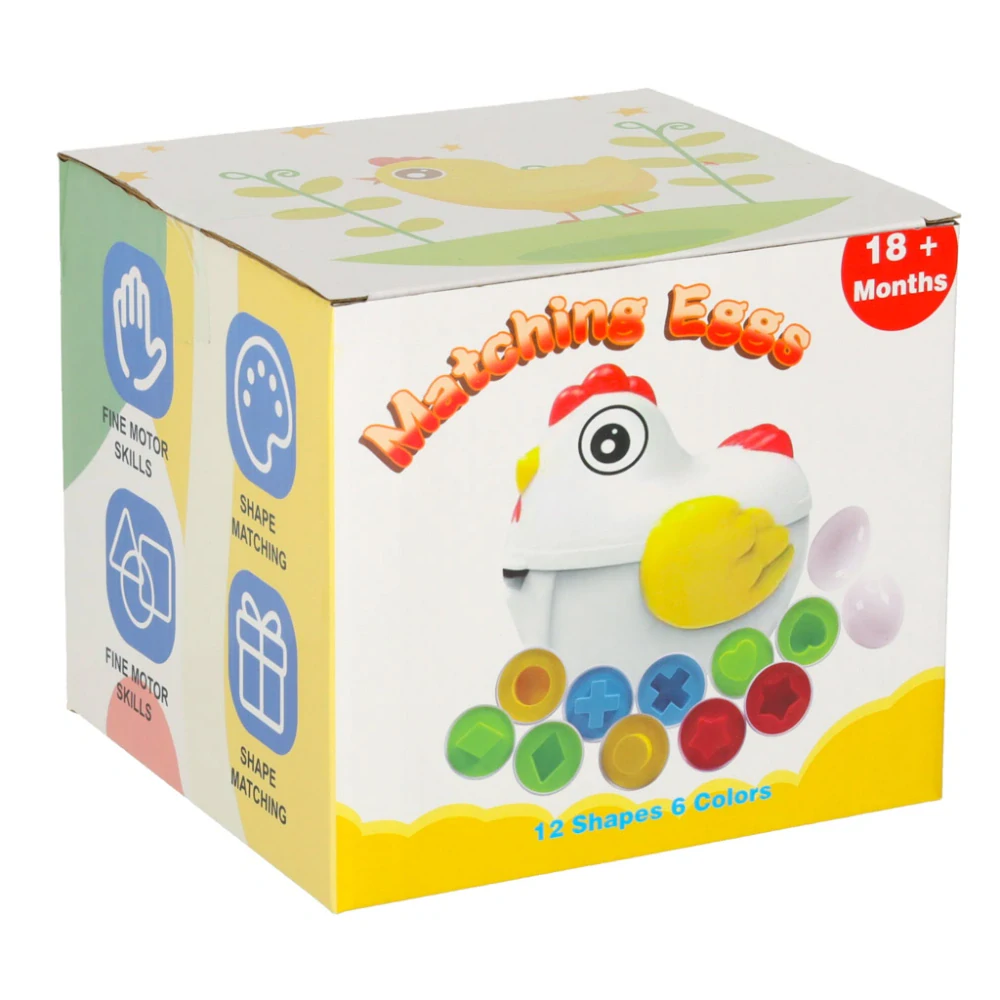  SKLADACÍ BLOKY VEJCE MONTESSORI SLEPICE