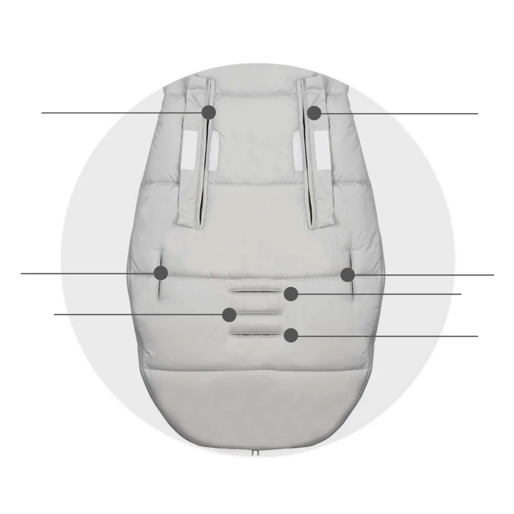 Zimní fusak ELMI světle šedý