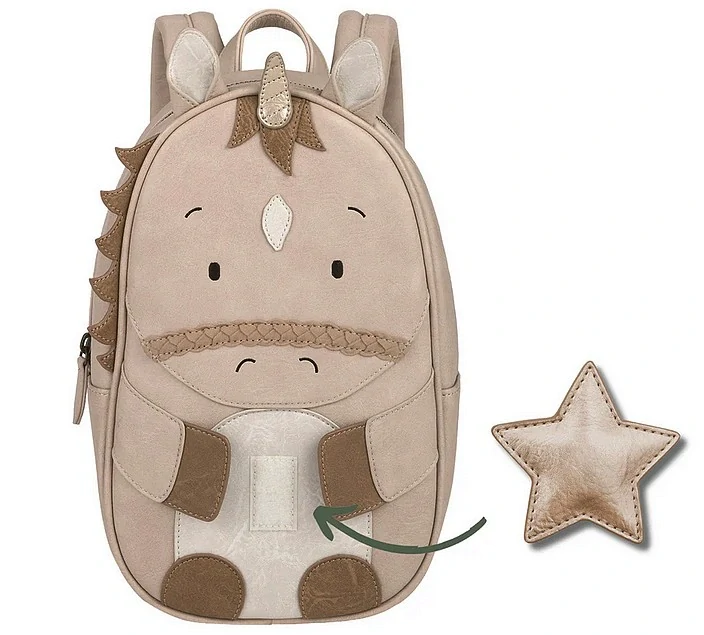 NEW Dětský batůžek z eco kůže Jednorožec Elina - Big EINHORN ELINA