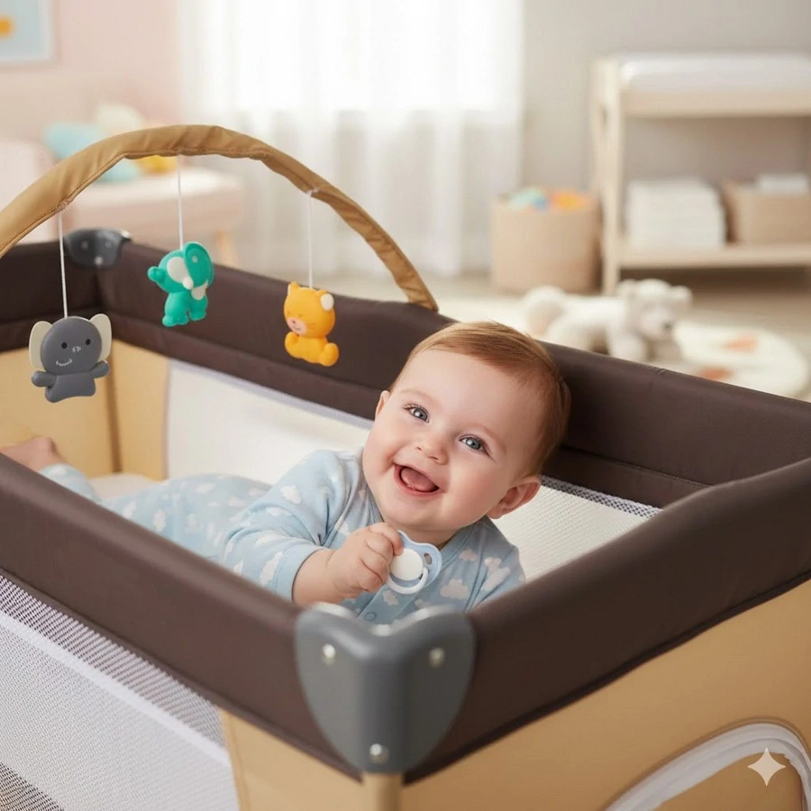 Cestovní postýlka Coccolle Siesta 4v1 béžová