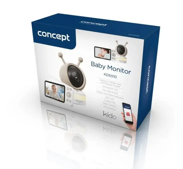 Dětská chůvička s kamerou a LED osvětlením CONCEPT KIDO KD5010