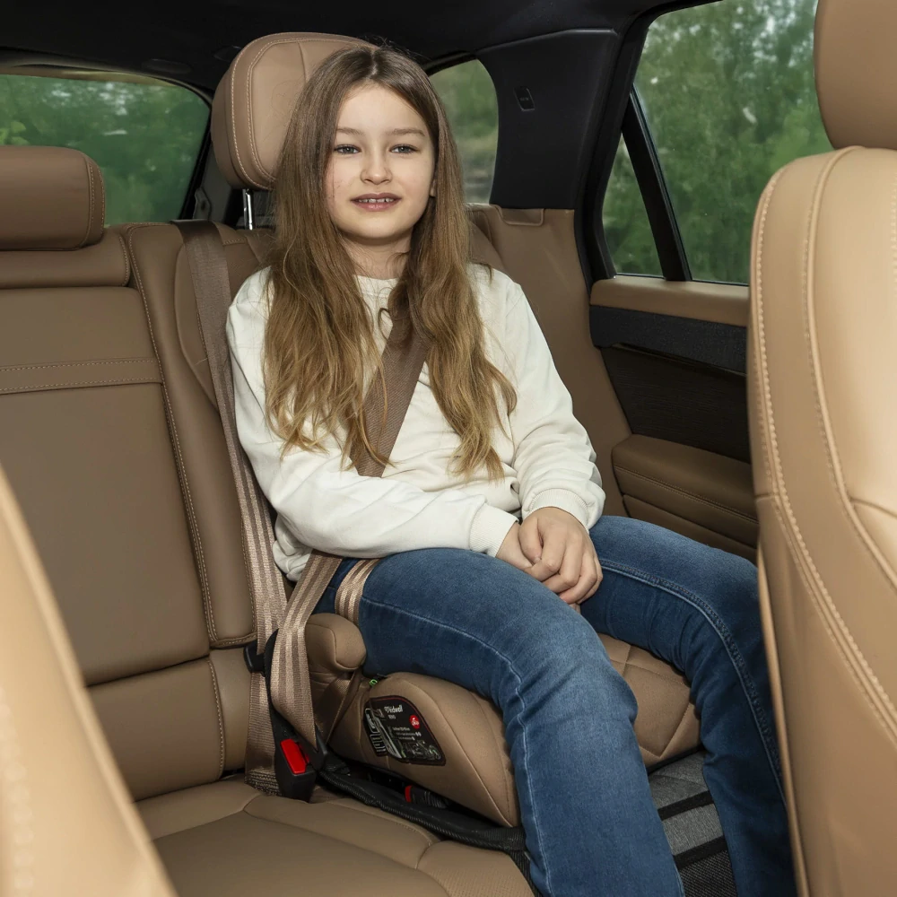 AUTOSEDAČKA/PODSEDÁK S I-SIZE KIDWELL REMO ČERNÝ s isofixem pohodlný a porostorný