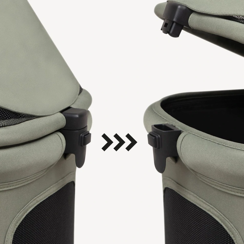 Luxusní kočárek Carinio Zoom Olive Pet S AUTOM/ZOOMEM/OLIVE