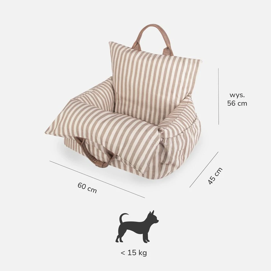 CARINIO VOYAGER 3v1 sand beige - Pelíšek, transportér, autosedačka pro zvířata