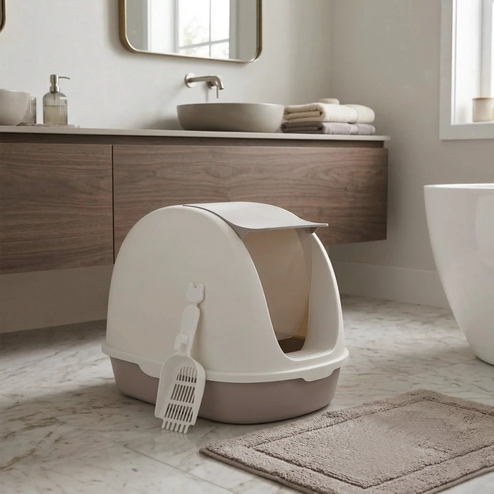 Carinio Capsule Coffe XL toaleta pro domácí mazlíčky + lopatka