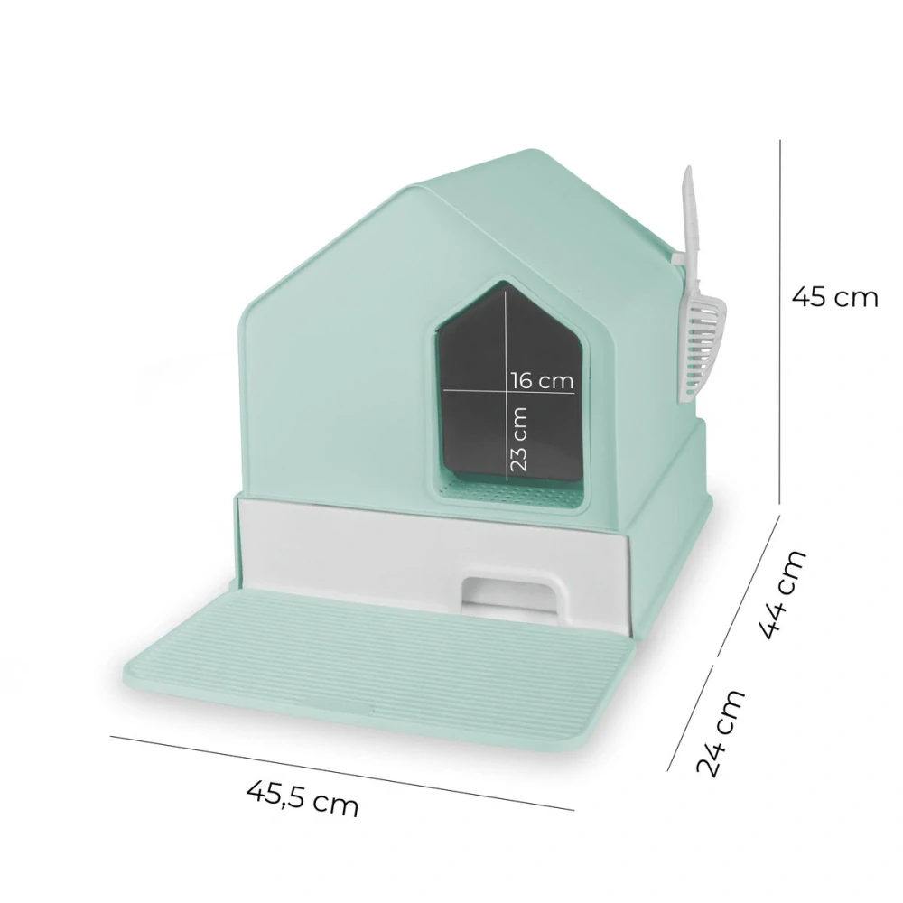 Carinio House Tiffany modrá toaleta pro domácí mazlíčky