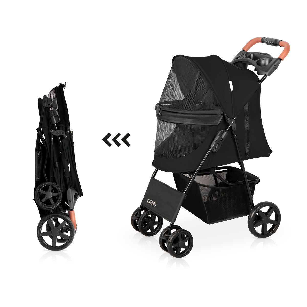 Kočárek Carinio FINU Carbon pro mazlíčky