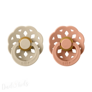 BIBS Boheme dudlíky z přírodního kaučuku 2ks - 6-18m vanilla-peach 