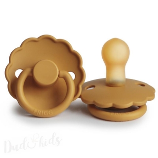 Kaučukový dudlík FRIGG DAISY HONEY GOLD, 6-18M (1ks)