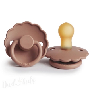 Kaučukový dudlík FRIGG DAISY ROSE GOLD, 6-18M (1ks)