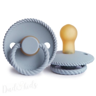 Kaučukový dudlík FRIGG ROPE POWDER BLUE, 6-18M (1ks)