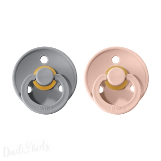 Dudlíky z přírodního kaučuku Bibs Colour vel. 6-18m 2ks Cloud/Blush