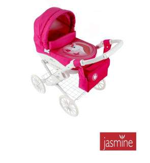 Dětský kočárek pro panenky Jasmine Kids unicorn