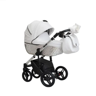 Kombinovaný kočárek EUFORIA PREMIUM EP-3 silver/white
