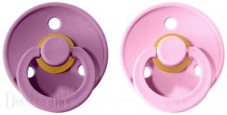 Dudlíky z přírodního kaučuku Bibs Colour vel. 6-18m 2ks Lavender/Baby Pink