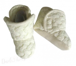 Kojenecké zimní capáčky bílé vel.3-6m
