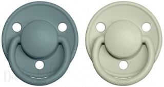BIBS De Lux dudlíky z přírodního kaučuku 2ks - 3-18m Coral/Ruby 