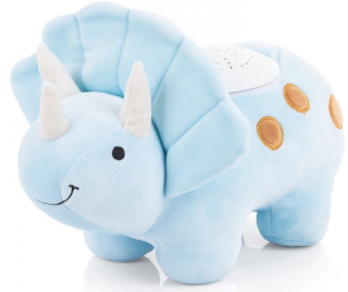 Projektor plyšová hračka usínáček Dino blue s časovačem Chipolino