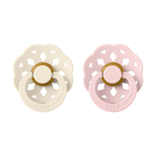 BIBS Boheme dudlíky z přírodního kaučuku 2ks - 0-6m ivory-blossom
