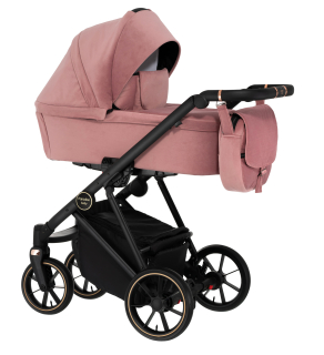  Kombinovaný kočárek Paradise Baby VR velur - pink 05