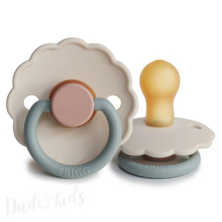 Kaučukový dudlík FRIGG DAISY COLORBLOCK COTTON CANDY, 0-6M (1ks)