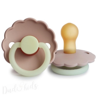 Kaučukový dudlík FRIGG DAISY NIGHT BLUSH, 0-6M (1ks)