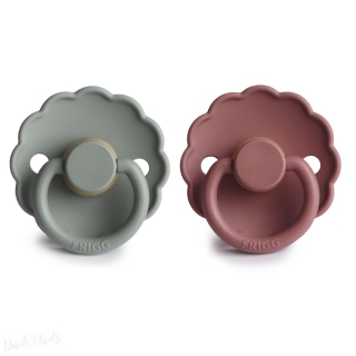 DUO kaučukový dudlík FRIGG FrenchGray+ Woodchuck 6-18M 