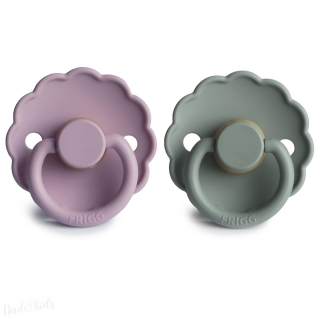 DUO kaučukový dudlík FRIGG Heather+ LilyPad 0-6M 