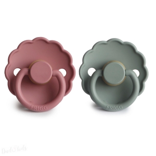 DUO kaučukový dudlík FRIGG LilyPad+ DustyRose 0-6M 