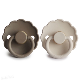 DUO kaučukový dudlík FRIGG Portobello+ Sandstone 0-6M 