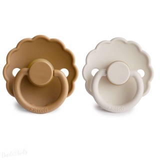DUO kaučukový dudlík FRIGG Cappuccino+ Creaml 0-6M 