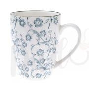 Keramický hrnek s modrými kvítky