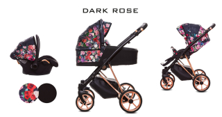 Kombinovaný kočárek Musse Dark Rose 2v1 měděný