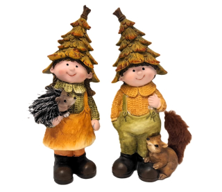 Dekorační figurka podzimni-děti 
