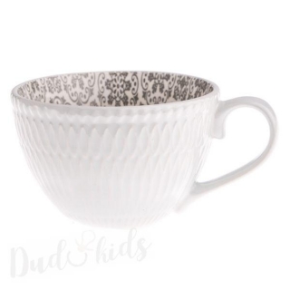 Keramický hrnek bílý s vnitřním potiskem