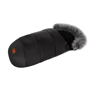 Zimní fusak Winter Fur s kožešinou - černý