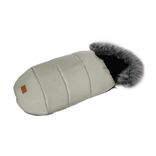 Zimní fusak Winter Fur s kožešinou - zelenkavá