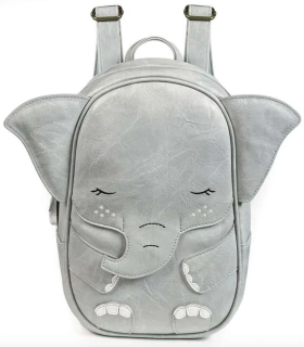 Dětský luxusní batůžek z eco kůže SLON - Big Elefant Rosa